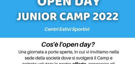 Junior Camp OPEN DAY